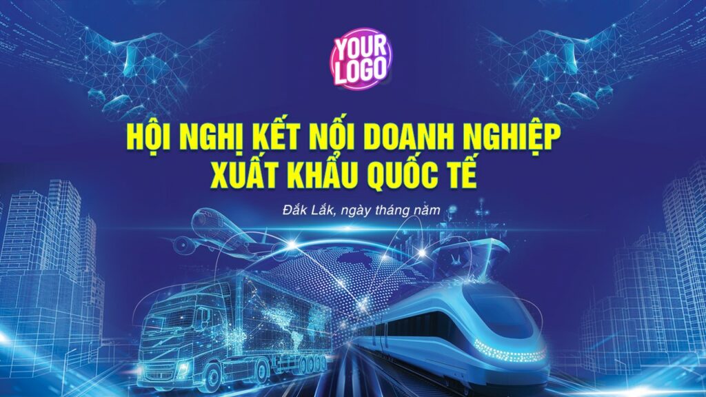 Background Slide Doanh nghiệp tông màu xanh dương