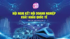 Background Slide Doanh nghiệp tông màu xanh dương