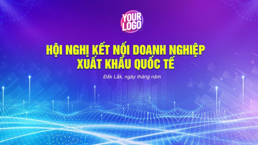 Background Slide Doanh nghiệp tông màu xanh dương