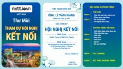 Mẫu Thư Mời Hội Nghị File Powerpoint (PPTX) Thiết Kế Tone Xanh Sang Trọng